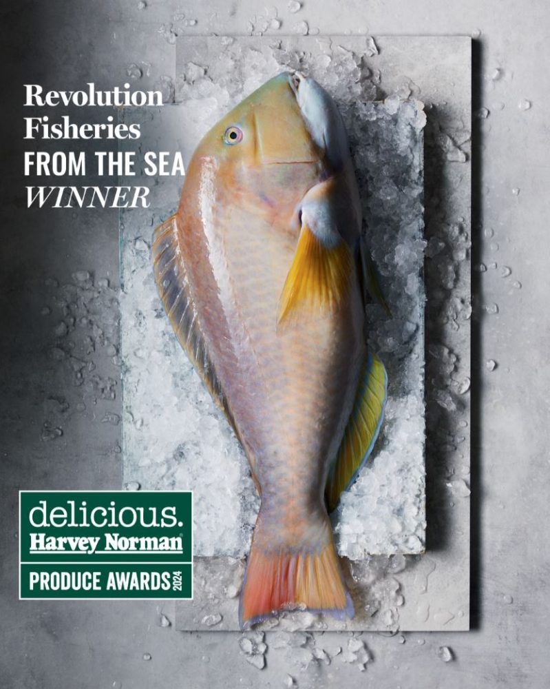 Produce from Revolution Fisheries—the winners of the 2024 Produce Awards Sea category.