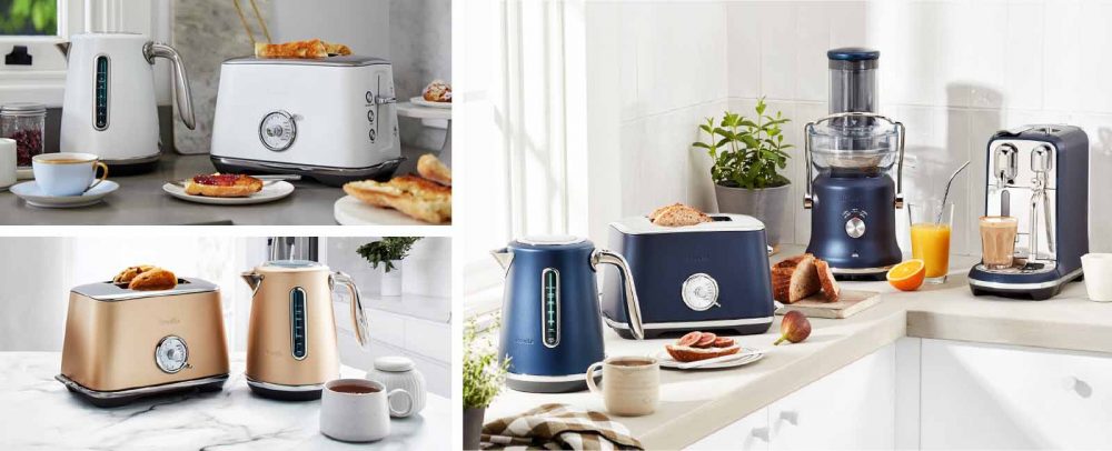 Toasters, Kettles & Small Appliances from the Breville Luxe Collection.
