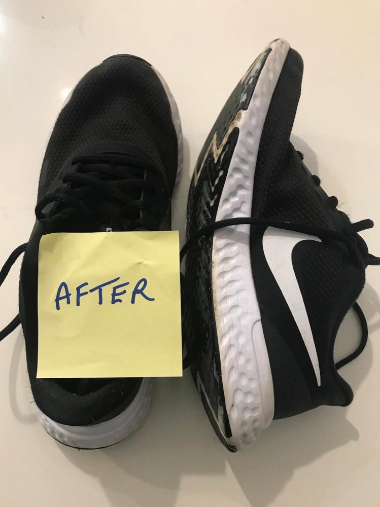 Clean Nike Sneakers after using the Philips Sneaker Cleaner.