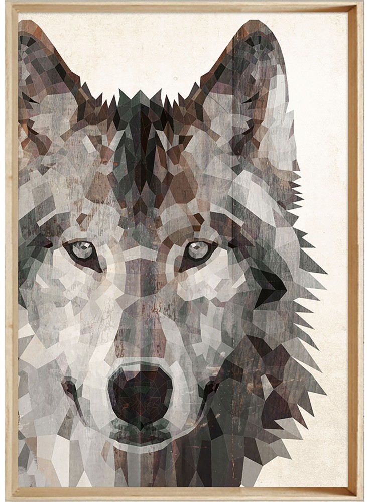 Geo-Wolf-Print