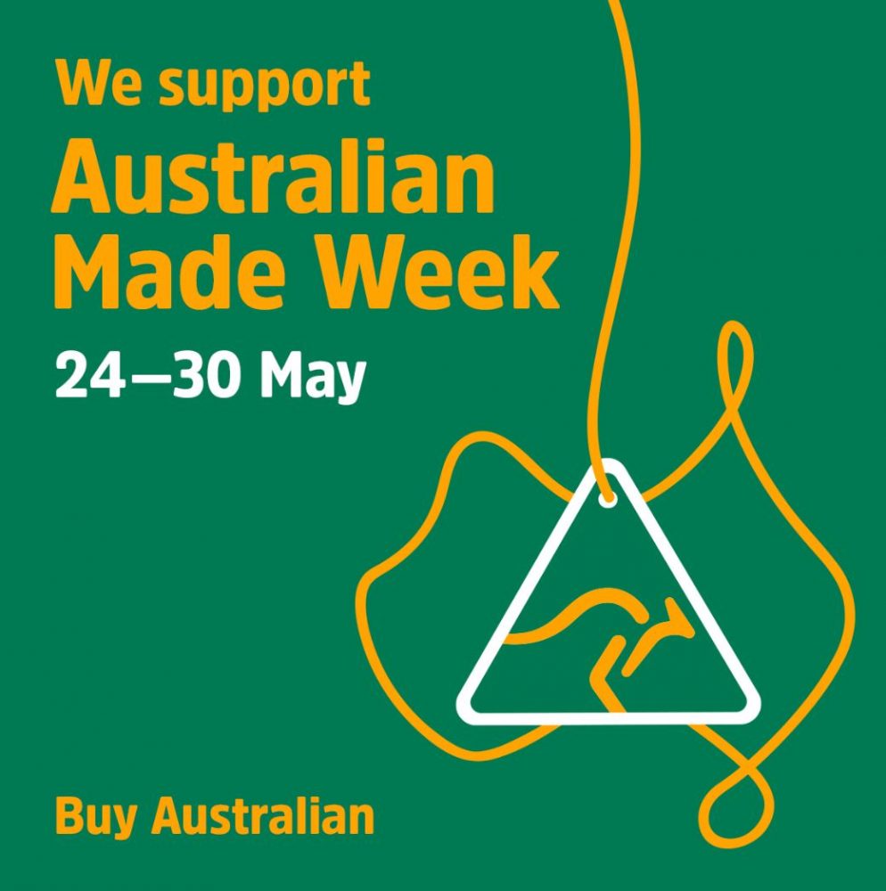 Graphic stating Australian Made Week runs from 24-30 May.