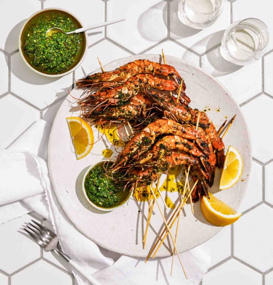 Our Herb and Chilli Prawns recipe.