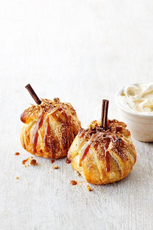 Cooked Inside Out Apple Crumbles.