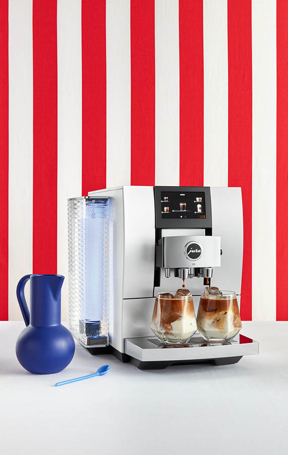 The Jura Z10 Automatic Coffee Machine in action.