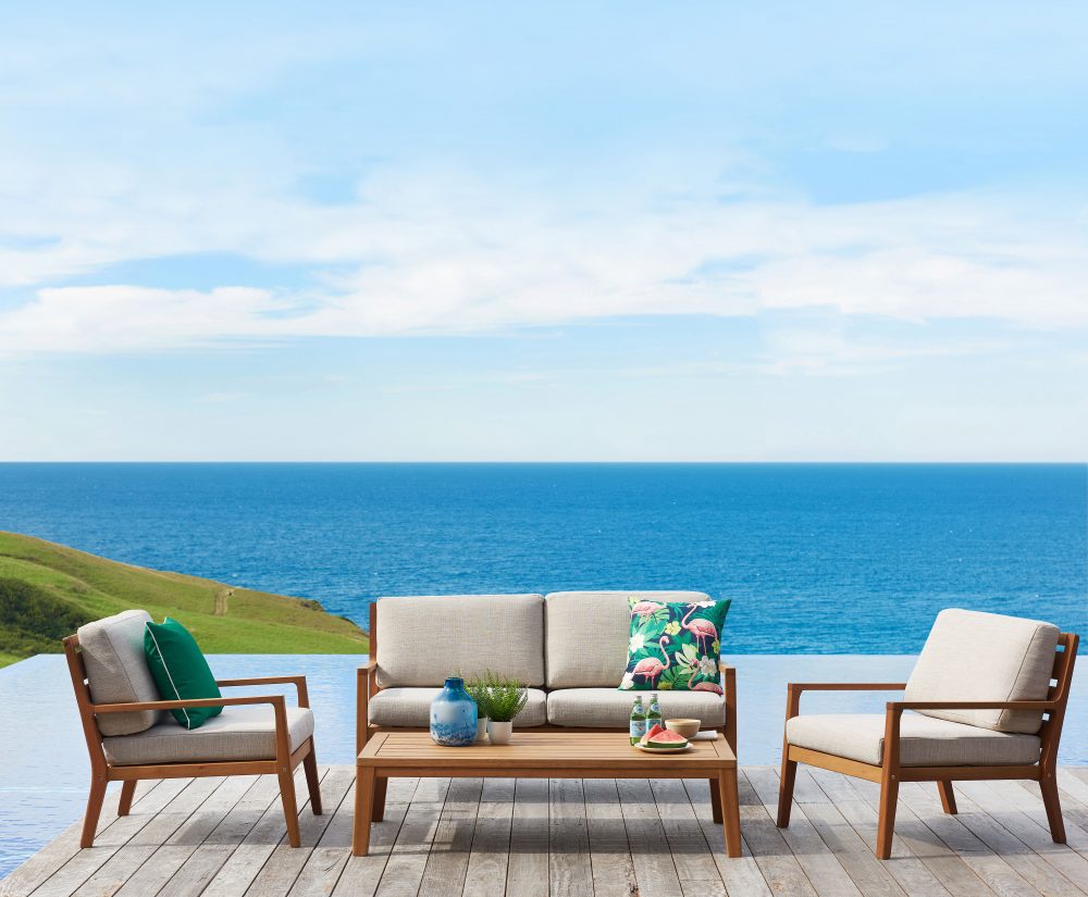 Louie Timber Outdoor Lounge Setting