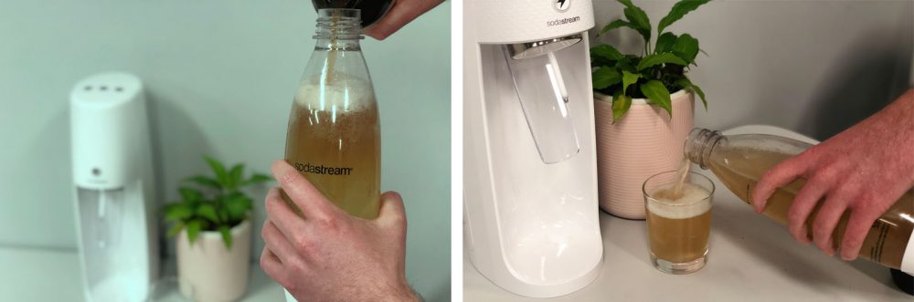 Making Kombucha with the SodaStream Spirit One Touch Sparkling Water Maker