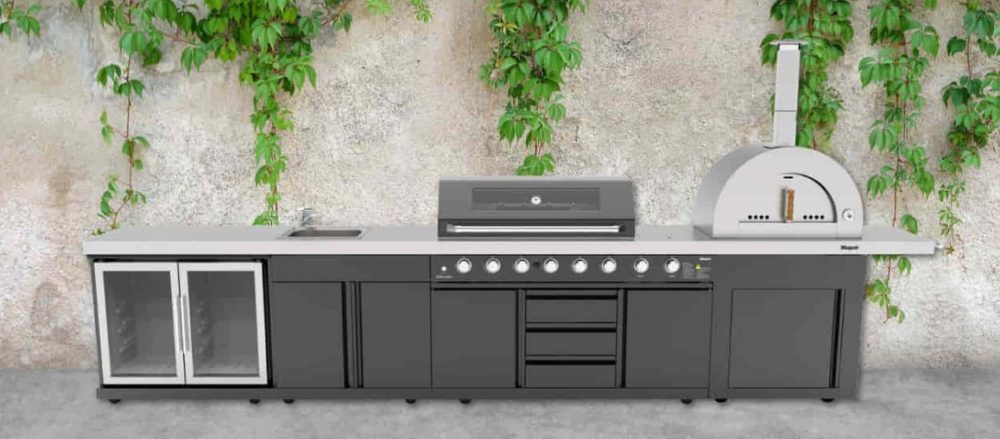 The Masport Ambassador Outdoor Kitchen with Pizza Oven.