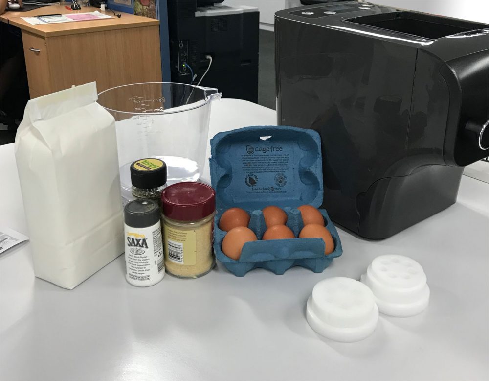 Philips Pasta and Noodle Maker and Ingredients