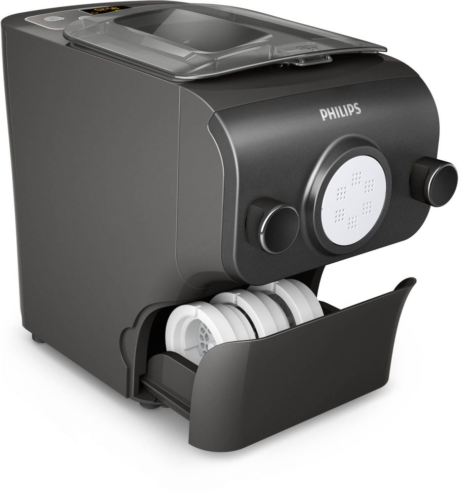 Philips Pasta & Noodle Maker drawer for utensils, cutting tools and discs.