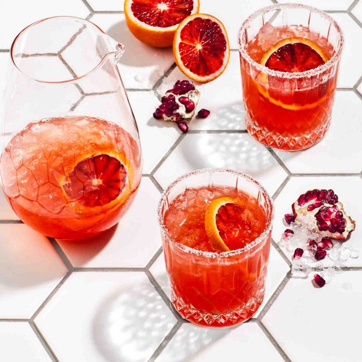 'Rubyo' Cocktail featuring fresh orange juice, Grand Marnier and white rum.