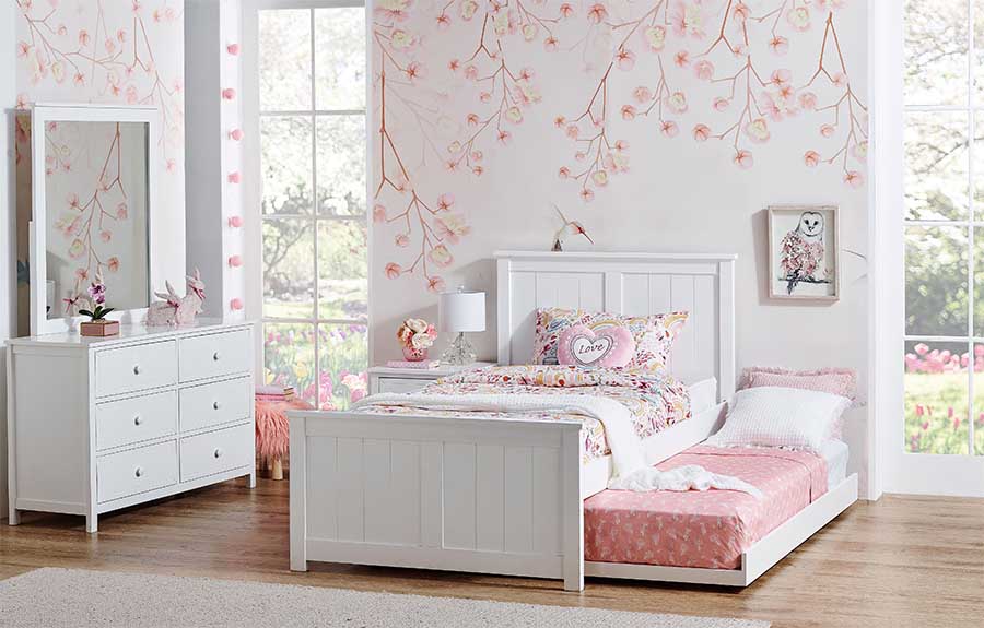 Shelly Bed with Trundle.