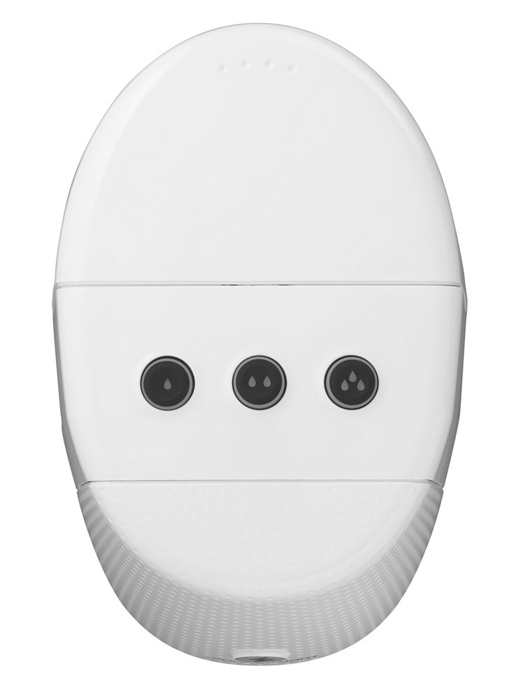 The three buttons on the SodaStream Spirit One Touch Sparkling Water Maker.