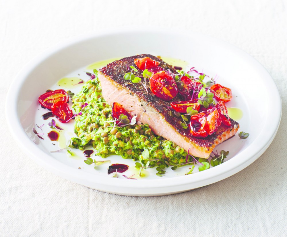 Sous-vide-salmon-with-indian-style-lentil-smash
