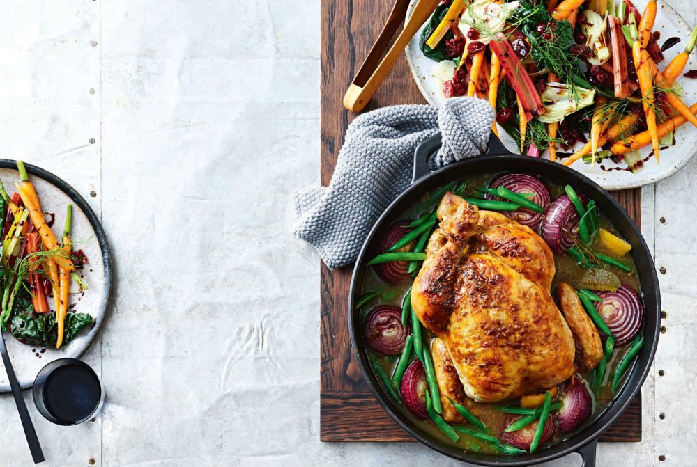 Recipe for Spiced-Rubbed Pot Roast Chicken