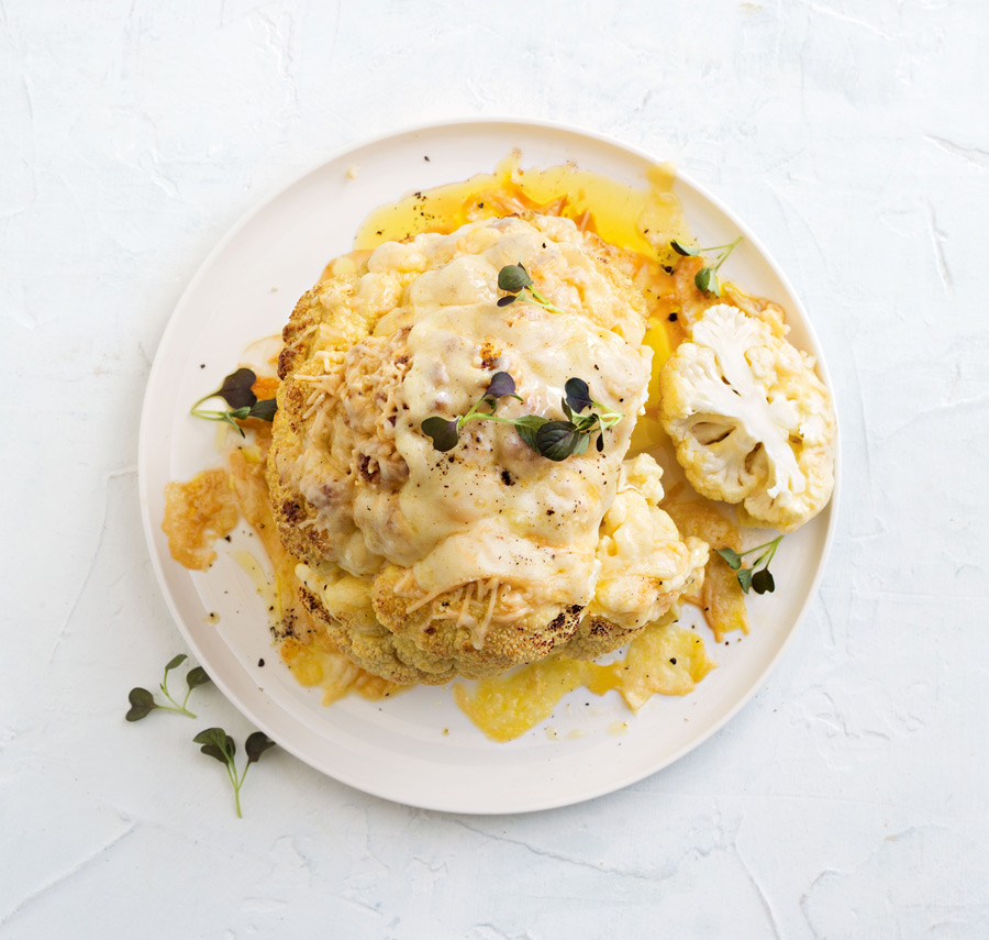 Spice-roasted-cauliflower-with-cheesy-topping