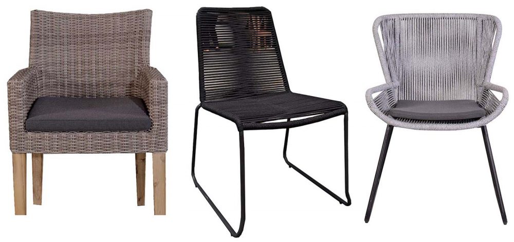 Three Outdoor Chairs.