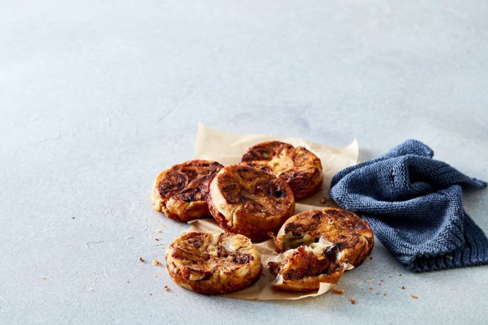 Vegemite and Cheese Scrolls that had been created with the Sunbeam Pie Maker.