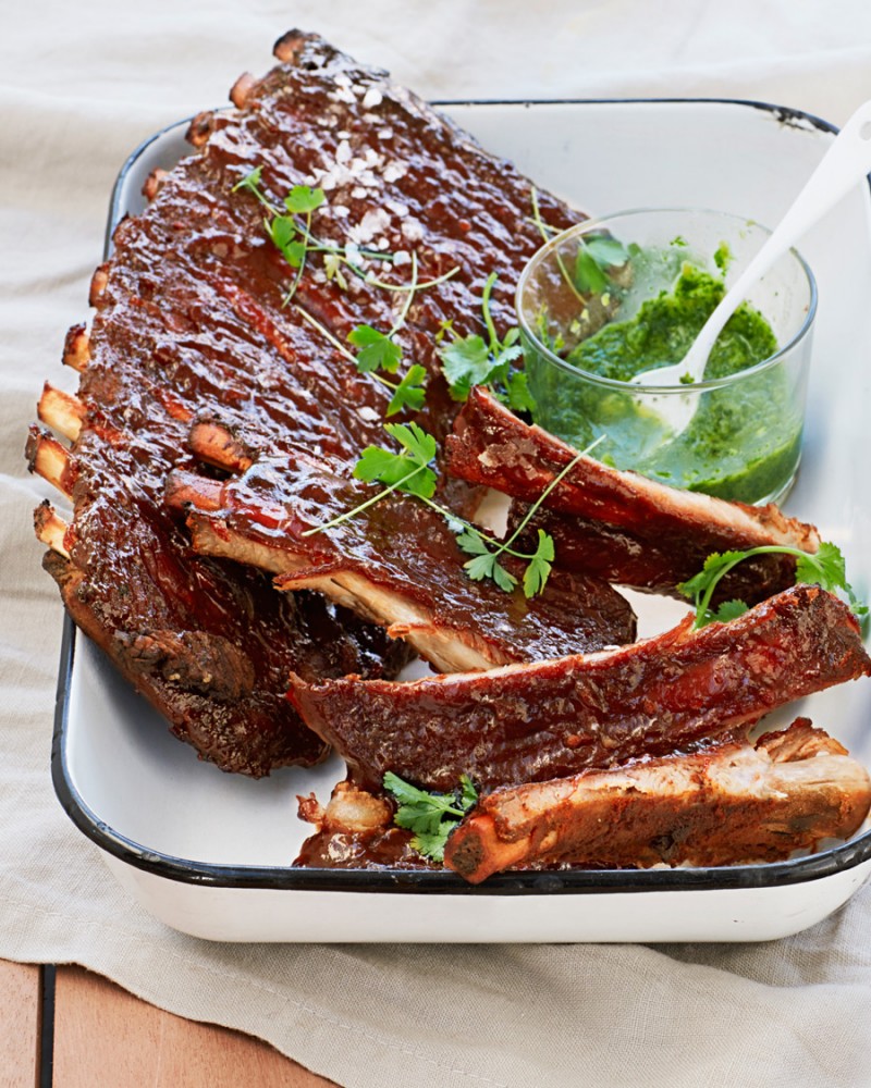 bbq-pork-ribs-with-jalapeno-and-coriander-salsa